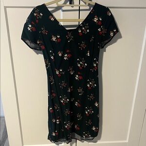 Old Navy Dark Floral Mini Dress